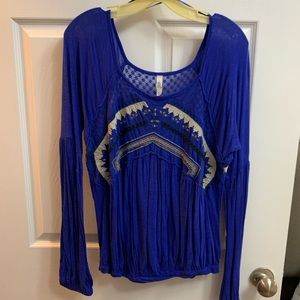 Royal Blue Free People top